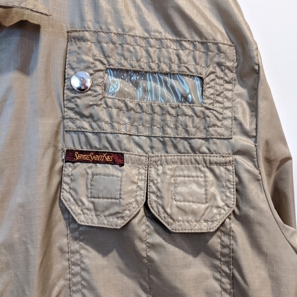 VINTAGE tan nylon men's jacket - Picture 5 of 8